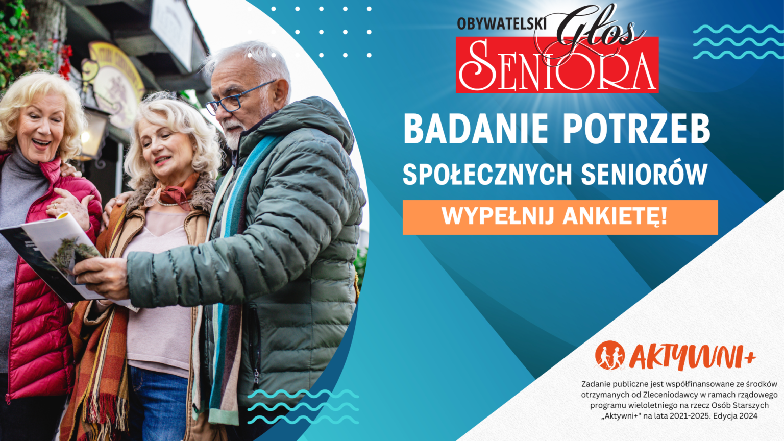 We Udzia W Badaniu Potrzeb Spo Ecznych Senior W Wype Nij Ankiet