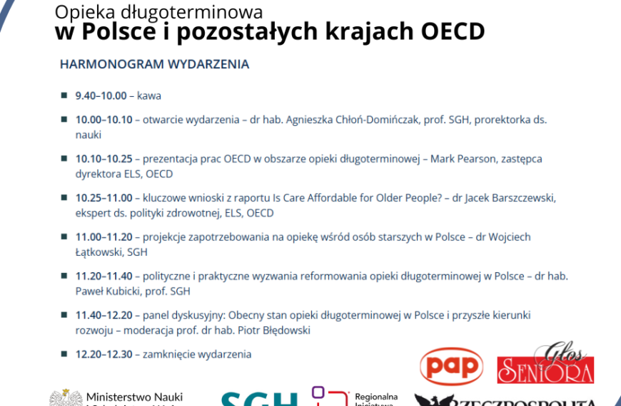 Konferencja: Opieka Długoterminowa w Polsce i Pozostałych Krajach OECD