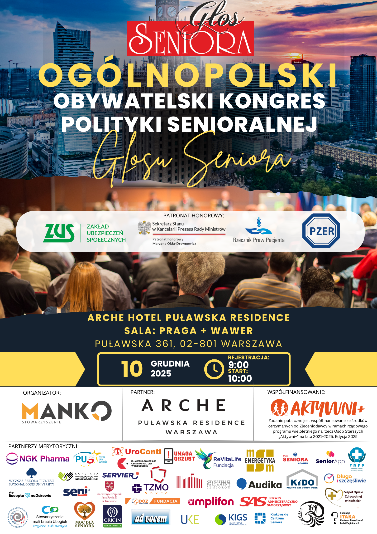 Ogólnopolski Obywatelski Kongres Polityki Senioralnej już 10 grudnia w Warszawie