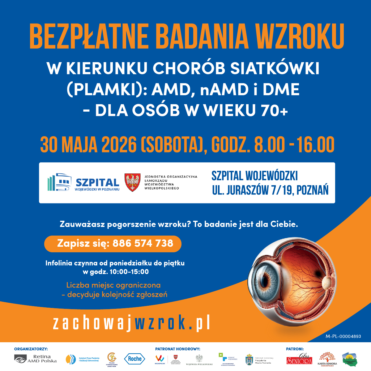 Bezpłatne badania wzroku dla seniorów w Poznaniu