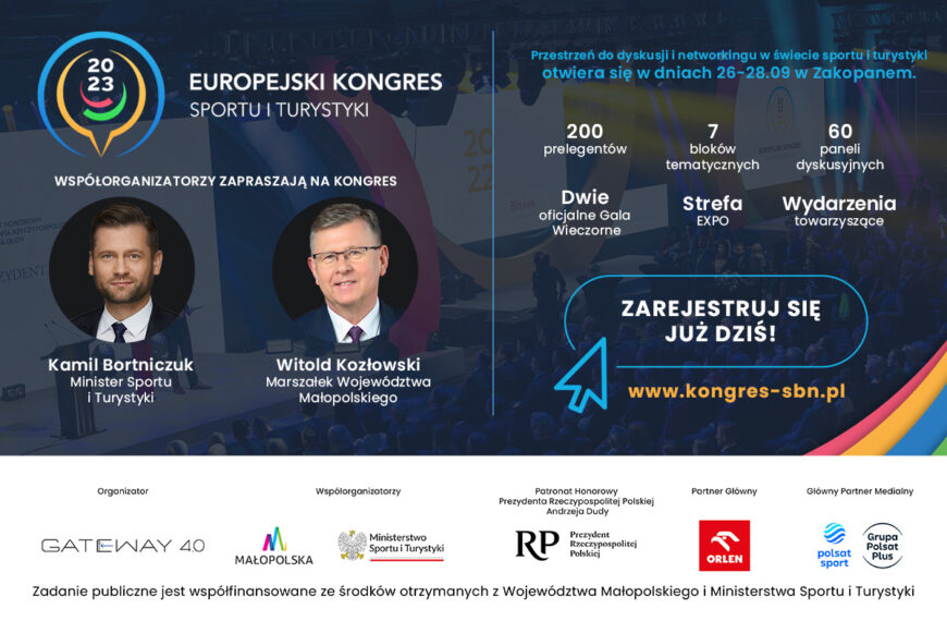 II edycja Europejskiego Kongresu Sportu i Turystyki już za 6 dni w stolicy polskich Tatr