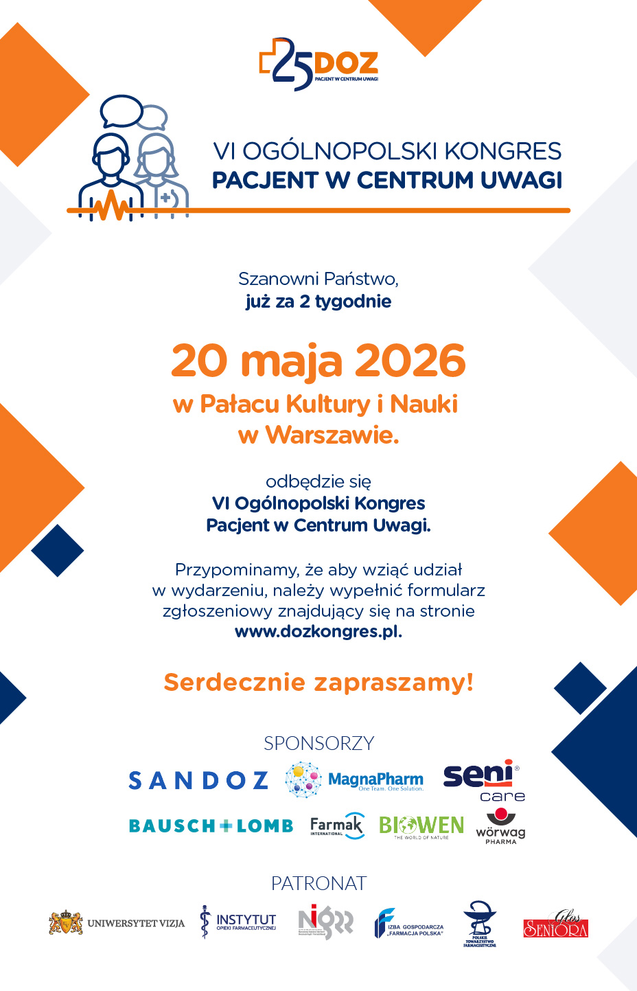 VI Ogólnopolski kongres DOZ Fundacja -„Pacjent w centrum uwagi”